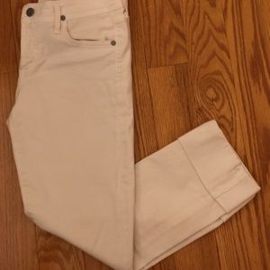 Citizens of Humanity White Cuffed Jeans (size 27)